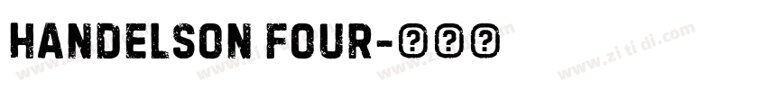 handelson four字体转换